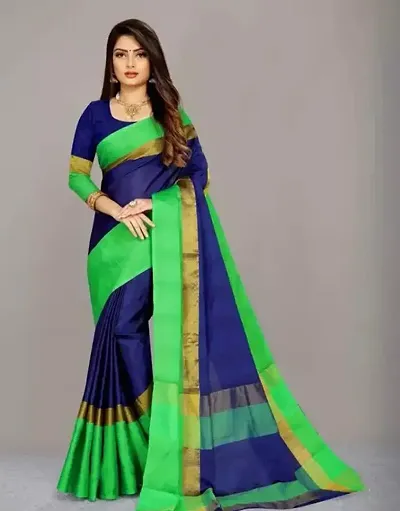 Stylish Fancy Art Silk Saree With Blouse Piece For Women