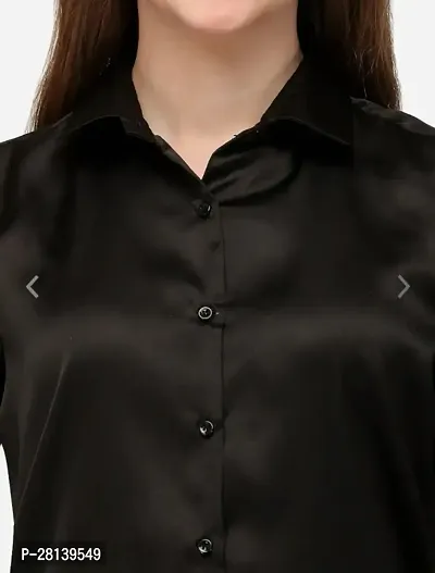 Classic Polyester Solid Shirt for Women-thumb2