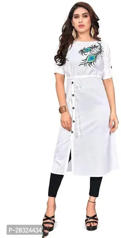 Stylish Fancy Cotton Blend Kurta For Women