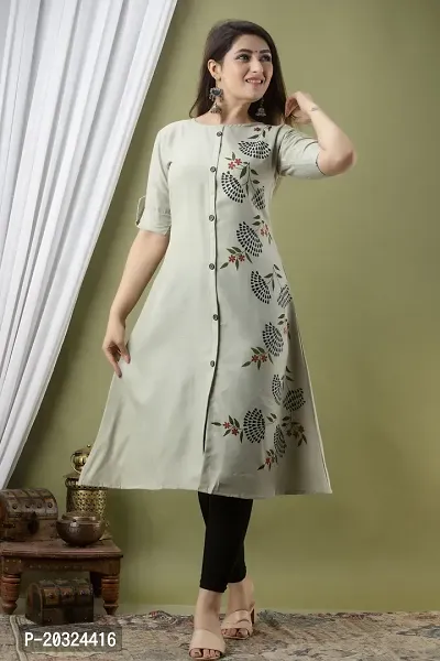 Stylish Fancy Cotton Kurta For Women-thumb0