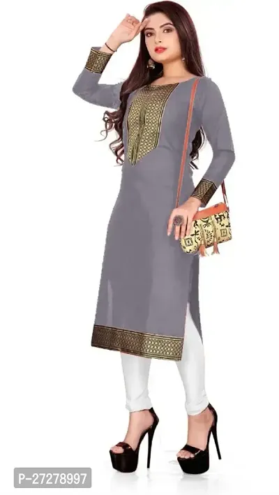 Women Cotton Slub Kurta for Women-thumb2