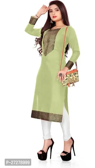 Women Cotton Slub Kurta for Women-thumb2