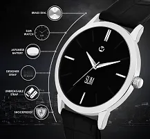 Black Formal  Watch For Men Leather Watch for Men Wrist Watch-thumb4