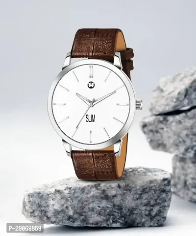 Brown Formal  Watch For Men Leather Watch for Men Wrist Watch