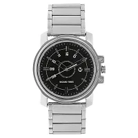 Silver Stainless Steel Formal Men's Watch Analog Wrist Watch For Men-thumb1