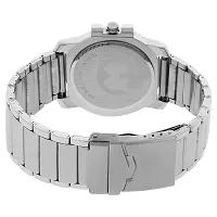 Silver Stainless Steel Formal Men's Watch Analog Wrist Watch For Men-thumb2
