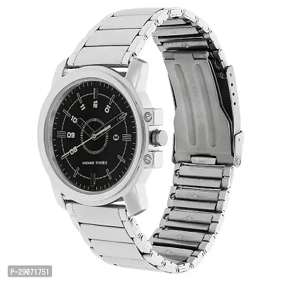Silver Stainless Steel Formal Men's Watch Analog Wrist Watch For Men-thumb5