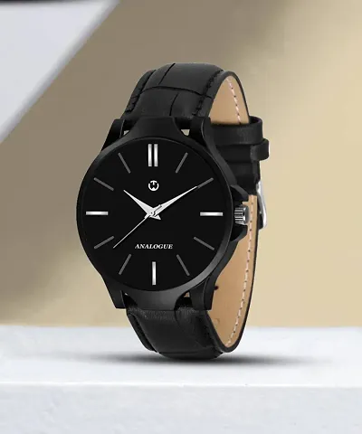 Stylish Genuine Leather Analog Watches For Men