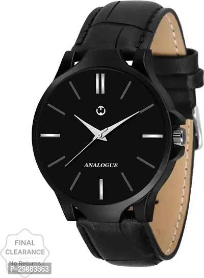 Black Leather Formal Watch Watch For Men Leather Watch for Men Wrist Watch-thumb4