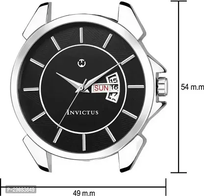 Black  Leather Formal Watch Day and Date Dial Watch For Men Leather Watch for Men Wrist Watch-thumb3