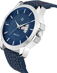 Blue Leather Formal Watch Day and Date Dial Watch For Men Leather Watch for Men Wrist Watch-thumb2