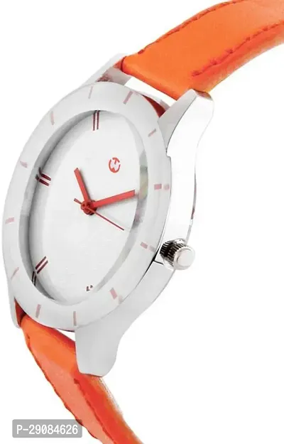 Orange Leather Formal Watch Watch For Women's Leather Watch for Women's Wrist Watch-thumb2