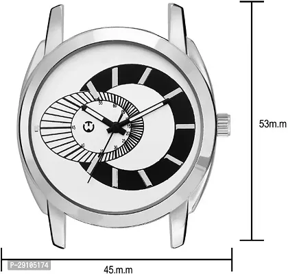 Silver Stainless Steel Formal Men's Watch Analog Wrist Watch For Men-thumb5