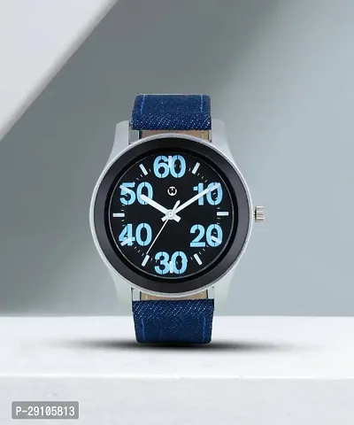 Blue Fabric Formal Watch Watch For Men Leather Watch for Men Wrist Watch