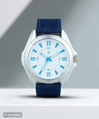 Blue Fabric  Formal Watch Watch For Men Leather Watch for Men Wrist Watch
