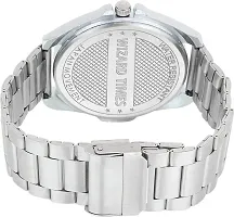 Silver Stainless Steel Formal Men's Watch Analog Wrist Watch For Men-thumb3