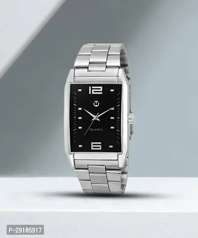 Silver Stainless Steel Formal Men's Watch Analog Wrist Watch For Men
