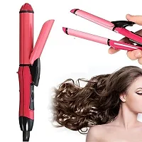 2 in 1 Hair Straightener And Curler Hair Straightening Machine Beauty Set Of Professi-thumb2