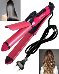 NHC-2009 2 In 1 Hair Straightener And Curler, Professi-thumb3