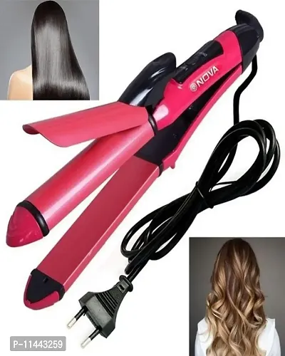 NHC-2009 2 In 1 Hair Straightener And Curler, Professi-thumb4