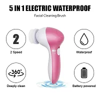 5 in 1 Face Facial Exfoliator Electric Massage Machine Care  Cleansing Cleanser Massager Kit For Smoothing Body Beauty Skin Cleaner facial massager machine for face-thumb3