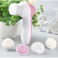 5 in 1 Face Facial Exfoliator Electric Massage Machine Care  Cleansing Cleanser Massager Kit For Smoothing Body Beauty Skin Cleaner facial massager machine for face-thumb1