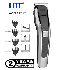 HTC 538 Hair trimmer for men Clipper Shaver Rechargeable Hair Machine adjustable for men Beard Hair Trimmer, beard trimmers for men, beard trimmer for men with 4 combs (Black)-thumb1