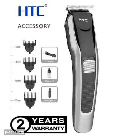 HTC 538 Hair trimmer for men Clipper Shaver Rechargeable Hair Machine adjustable for men Beard Hair Trimmer, beard trimmers for men, beard trimmer for men with 4 combs (Black)-thumb2