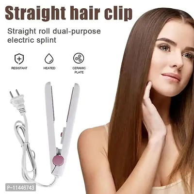 Hair Straightner Mini Flat Iron Straightens  Curls Hair Suitable For All Hair Types Portable Worldwide Voltage Compatible