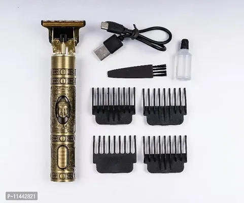 Hair Trimmer For Men Buddha Style Trimmer, Professional Hair Clipper, Adjustable Blade Clipper, Hair Trimmer and Shaver,Retro Oil Head Close Cut Precise hair Trimming Machine (Gold)-thumb2