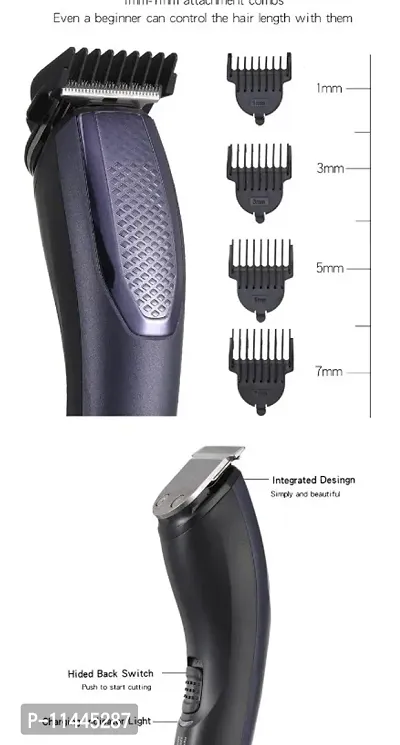 HTC AT-1210 Professional Beard Trimmer For Man Durable Sharp Accessories Blade Trimmer and Shaver with 4 Trimming Combs(COLOR MAY VERY)-thumb2