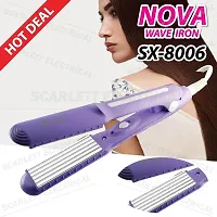 Hair Crimper Electric Hair Styler Hair Crimper Classic Hair Crimper SX-8006 Hair Styler Straightener Hair Styler (Multi-Color)-thumb2