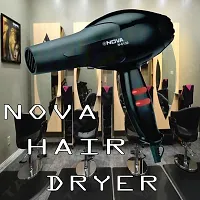 NOVA -NV-6130 1800 W Hair Dryer; 3 Heat (Hot/Cool/Warm) Settings including Cool Shot button; Heat Balance Technology (Black  Red)-thumb1