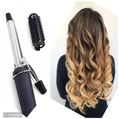 Professional Hair Curler Iron Rod Brush Styler with Machine Stick and Roller for Women Black-thumb4