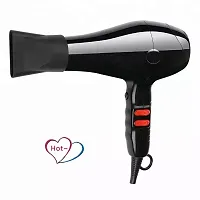 Professional Stylish Hair Dryer with 2 Speed and 2 Heat Setting, 1 Concentrator Nozzle and Hanging Loop (2888, 1500 Watts, Black)-thumb3