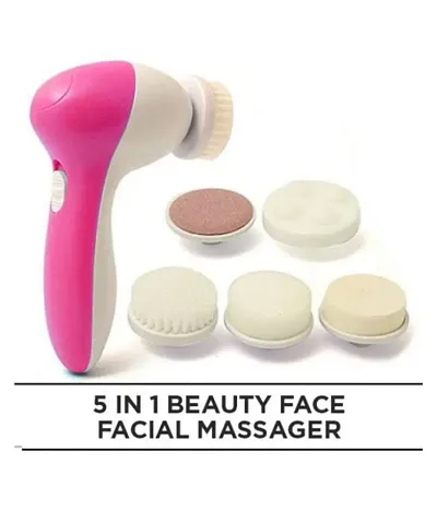 Hot Selling 5 in 1 Portable Electric Facial Cleaner Massager