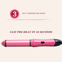 AZANIZ 2-in-1 Ceramic Plate Essential Combo Beauty Set of Hair Straightener and Plus Hair Curler for Women-thumb1