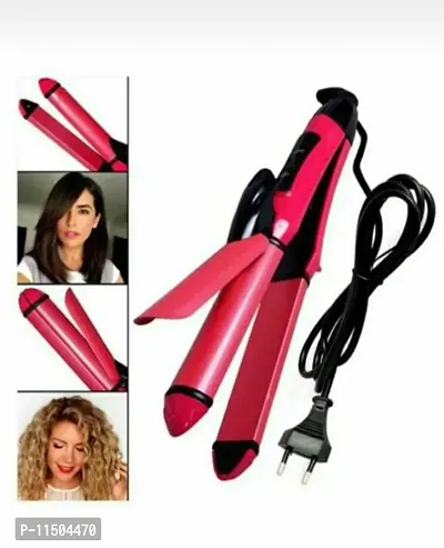 Nova 20009 2 in 1 Hair straightener and curler For Women and Men (PINK)-thumb4