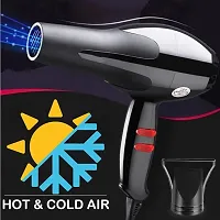 AZANIA Hair Dryer For Women And Men | Professional Stylish Hot And Cold DRYER | Hair Dryers NHP 6130 Compact 1800 Watts With Nozzle (Multicolor)(2 Speed setting)-thumb1