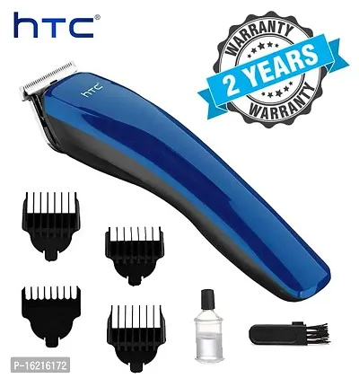 AZANIA Rechargeable Cordless Stainless Steel Blade Beard Trimmer, 45 Minutes Cordless Beard Trimmer And Hair Clipper With 4 User guide Brush Clip For Grooming (AT-528_Blue)-thumb0