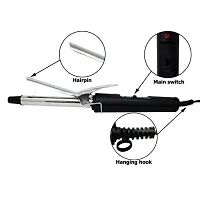 NHC-471B Hair Curling Iron Rod for Women For Home Use Instant Heat Styling Brush Motor Styling Tool Professional Hair Styling Instant Heat Technology (Black)-thumb1