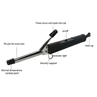 NHC-471B Hair Curling Iron Rod for Women For Home Use Instant Heat Styling Brush Motor Styling Tool Professional Hair Styling Instant Heat Technology (Black)-thumb3