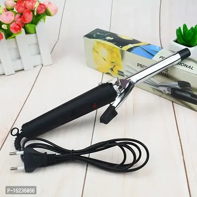 NHC-471B Hair Curling Iron Rod for Women For Home Use Instant Heat Styling Brush Motor Styling Tool (black)