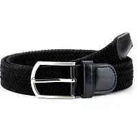 FITKNOT Mens Casual/Formal Canvas Braided Elastic/Stretchable Expandable Women Belt, Fit Up to 38Inch Waist Size-thumb1