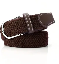 FITKNOT Mens Casual/Formal Canvas Braided Elastic/Stretchable Expandable Women Belt, Fit Up to 38Inch Waist Size-thumb1