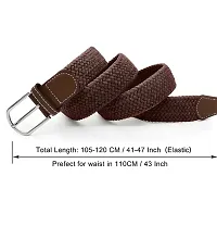 FITKNOT Mens Casual/Formal Canvas Braided Elastic/Stretchable Expandable Women Belt, Fit Up to 38Inch Waist Size-thumb3