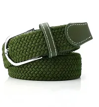 FITKNOT Mens Casual/Formal Canvas Braided Elastic/Stretchable Expandable Women Belt, Fit Up to 38Inch Waist Size-thumb2