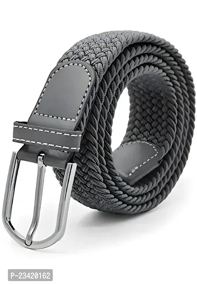 FITKNOT Mens Casual/Formal Canvas Braided Elastic/Stretchable Expandable Women Belt, Fit Up to 38Inch Waist Size-thumb0
