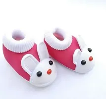 FITKNOT INFANT WEAR COTTON BABY BOOTIES 0 - 12 MONTH / PACK OF 3 / FOR BABY BOYS AND BABY GIRLS / BABY MITTENS / BABY CLOTHING / BABY SHOES  SANDALS / ANTI-SLIP SOLE / RABIT STYLE-thumb1