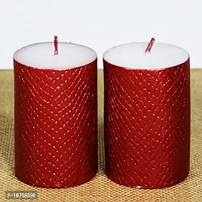 Maxime Candles Decorative Mpink Candles Set of 2